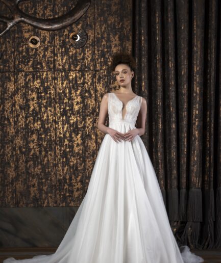 Ardis Zamansız Vintage Zarafeti Helen Kesim Tül Gelinlik