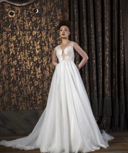 Ardis Zamansız Vintage Zarafeti Helen Kesim Tül Gelinlik