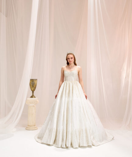 Sorella Prenses / Dantelli / Kalp Yaka Gelinlik - SE2460